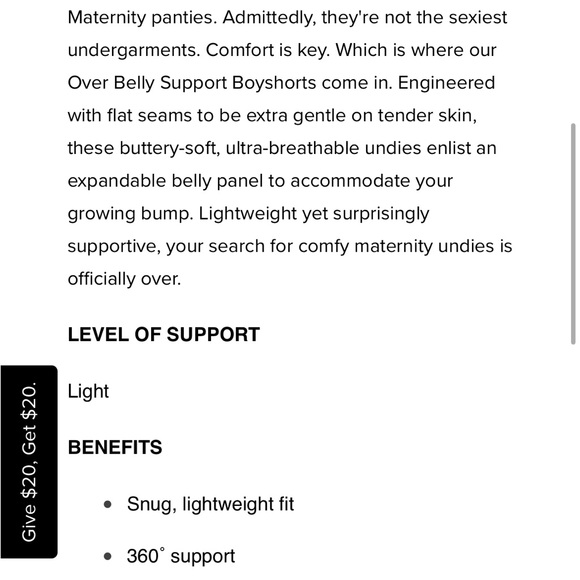 Blanqi everyday boyshorts size medium - Picture 7 of 7